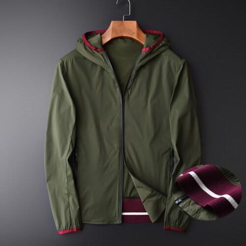 Minglu Spring Autumn Male Jackets Luxury Zephyr And Thin Hooded Mens Jackets And Coats Plus Size 4XL Fashion Slim Fit Man Coats