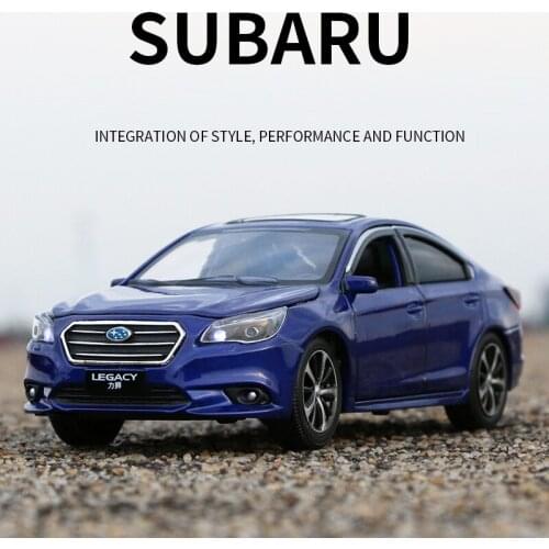 1:32 Subaru Legacy Car Six-Door Alloy Car Model Sound And Light Metal Car Decoration Childrens Toy Car Boy Collection Gift