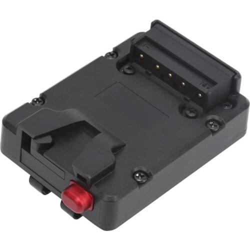 Plastic V-Lock Battery Mount Power Supply Plate Adapter with D-Tap Output for V Mount Camera Battery Accessories