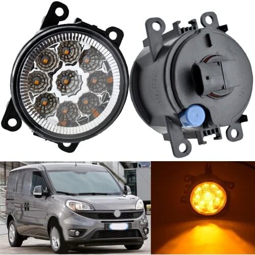 2PCS Fog light Car-Styling For Fiat Doblo152263 Pratico 2015-2020 Car LED Fog Lights H11 12V Fog Head Lamp
