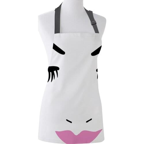 Eye Lashes And Lips Women Face Pattern Kitchen Apron Women Adult Female Home Cooking Baking Cleaning Aprons Bibs Home Tools