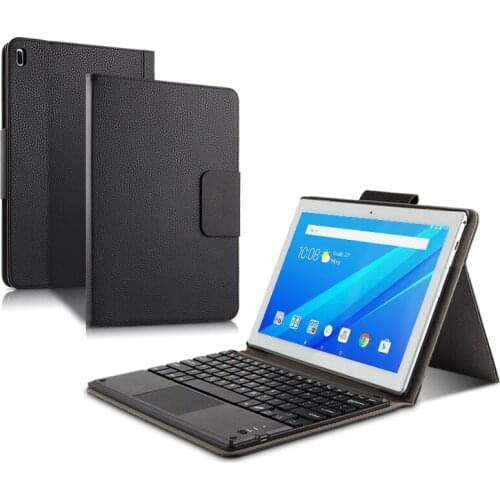 Russian/Hebrew/Spanish Detachable Wireless Bluetooth Keyboard Stand Leather Case For Lenovo Tab 4 10 Rel TB-X304F/N TB-X504F/M
