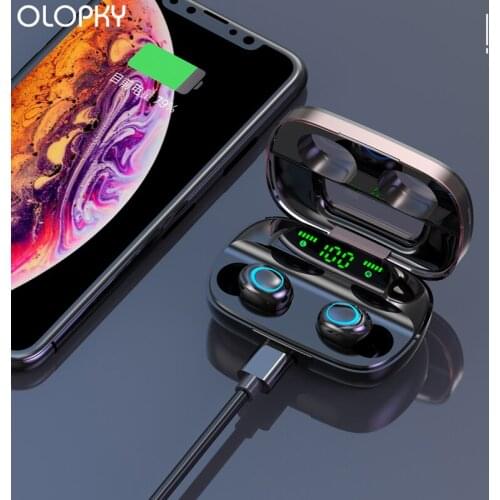 Sport TWS Earphone LED Display Bluetooth Earphones With 3500mAh Power Bank Wireless Headsets HIFI Stereo Earbuds For All Phone