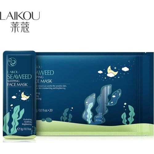 LAIKOU Moisturizing Facial Mask Anti Wrinkle Hydrating Sleeping face sheet masks Brightening Night Face Mask Anti Aging