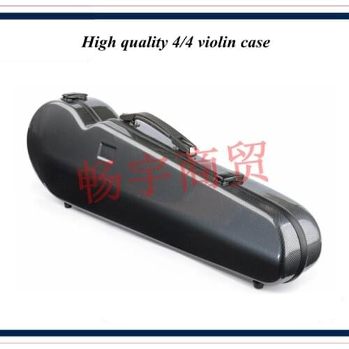 High quality Professional violin case 4/4 FRP carbon fiber black Fashion style violin parts violin accessories 017