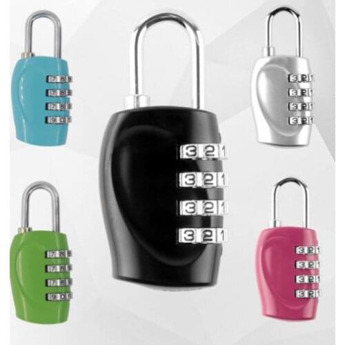 Security Code Luggage Padlock Locks 4 Digits Combination Steel Keyed Padlocks Approved Travel Lock for Suitcases Baggage New