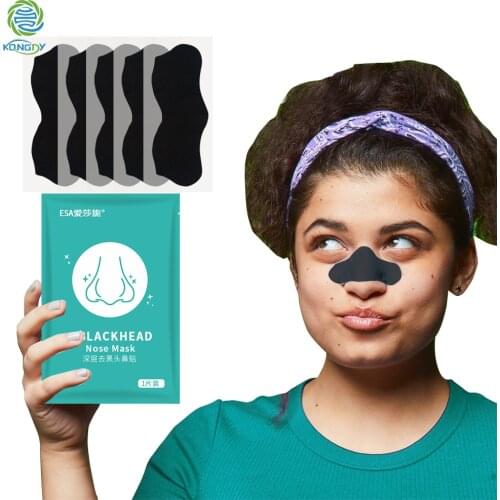 KONGDY 10Bags Blackhead Patch Nose Deep Cleansing Sticker Shrink Pore Blackhead Remover Mask Effective Nose Pore Clean Strips