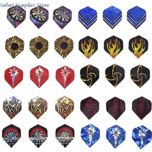 15Pcs/30Pcs Dart Flights Set Multiple Styles Colorful PET Darts Flights Professional Darts Newly Dart Accessories