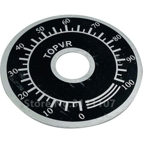 20PCS/LOT 0-100 WTH118 Potentiometer Knob Scale Digital Scale can be equipped with WX112 TOPVR