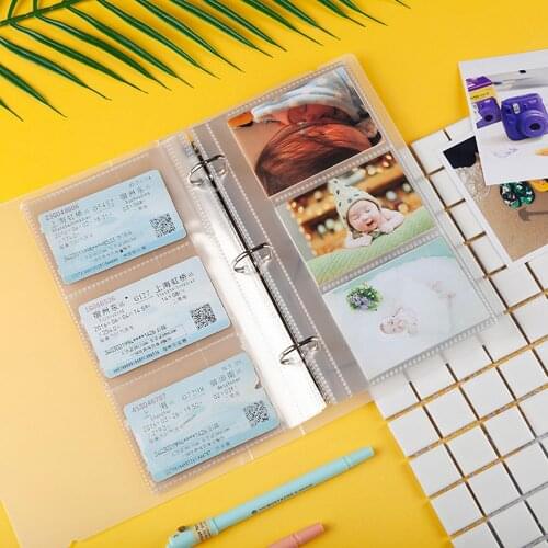240 Pockets 3 Ring Binder Transparent Mini Photo Album Fujifilm Instax Mini 11 9 8 7s 70 90 LiPlay Instant Camera Film Holder