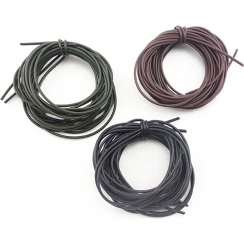 3pcs 1M Carp Fishing Tool DIY Silicone Soft Rigs Tube Sleeve Pretend Fishing Lines for Carp Fishing Tackles Accessories