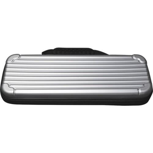 35.5 X 12.5 X 5cm 61 Keys Keyboard Storage Bag Travel Carrying Cover Case For 60% Custom Gaming Mechanical Keyboard - Silver