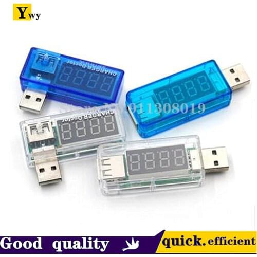 Digital USB Mobile Power charging current voltage Tester Meter Mini USB charger doctor voltmeter ammeter Turn transparent