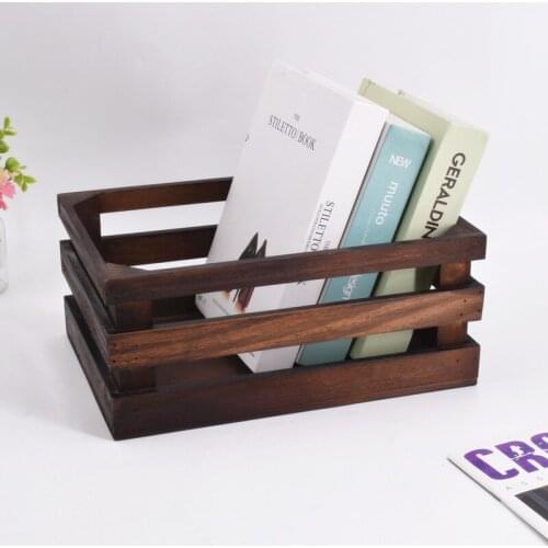 Handmade Wood Storage Baskets Household Items Snacks Fruit Laundry Finishing Willow Storage Basket