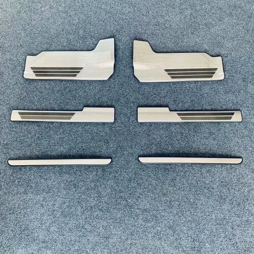 For Suzuki Solio 2021 2022 Stainless Steel Side Door Sill Protector Threshold Scuff Plate Welcome Pedals Covers Trims Protector