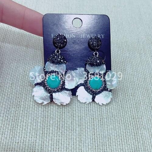 European and American hyperbole restoring ancient ways earring ethical wind earring pendant flower adorn article shell earring