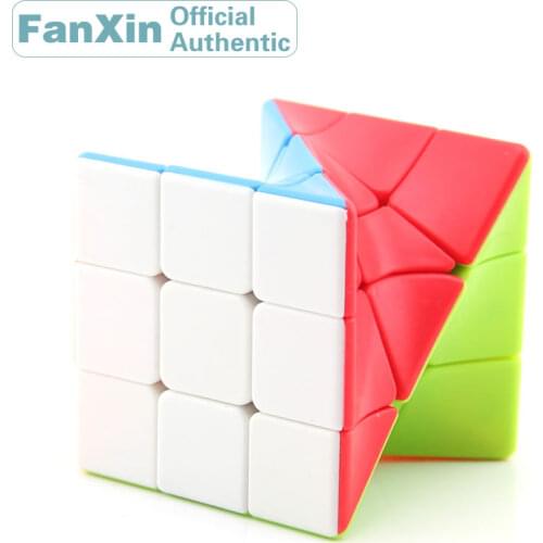 FanXin Twisted 3x3x3 Magic Cube 3x3 Torsional Professional Speed Puzzle Twisty Brain Teaser Antistress Educational Toys For Kids