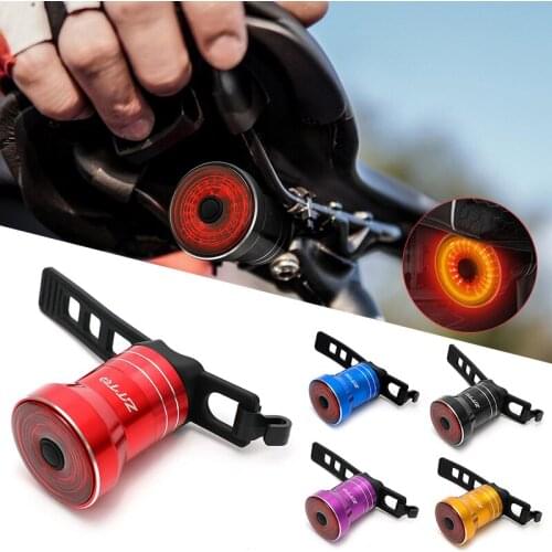 1PC Bicycle Intelligent Sensor Brake Lights Cycling Bike Taillight USB Charging MTB Road Waterproof Rear Bike Light
