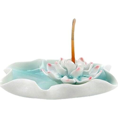 Home decor Ceramic pendulum Lotus incense table lotus fragrance incense base