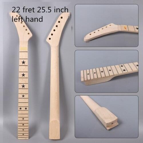 Maple Guitar Neck 22Fret 25.5inch STARInlay maple Fretboard banana XJ-3