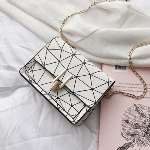 Korean Style Waterproof Women Messenger Bag Fashion Simple Shoulder Bags Chain Small Square Bag Purses Crossbody Bags for Women