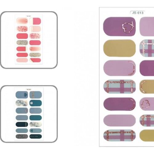 Beautifying Nails Colorful Waterproof Multicolor Nail Polish Film for Women