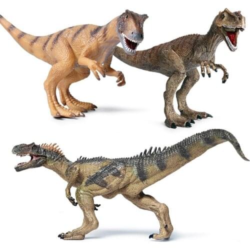 Large-scale Jurassic Park simulation dinosaur toy Allosaurus hand-made model collection mouth can be movable childrens toys
