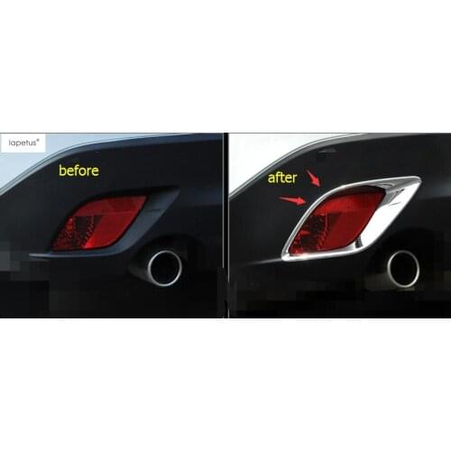 Lapetus Accessories Rear Behind Tail Fog Lights Lamp Molding Cover Kit Trim 2 Pcs / Set For Mazda CX-5 CX5 2013 - 2016