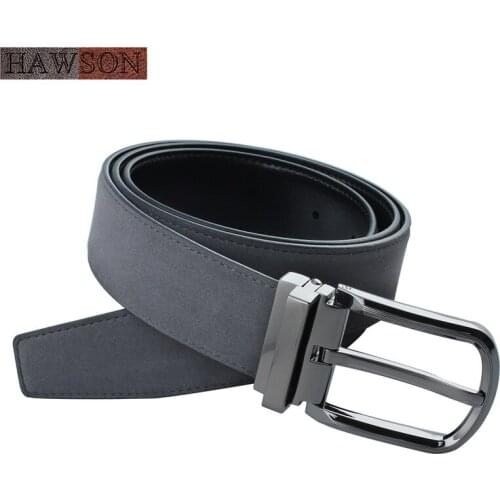 Belts for men Leather Black First Head Matte Designer Mens Strap Hole Waist Belt with Gun Metal Pin Buckle, Leather Belt for Men