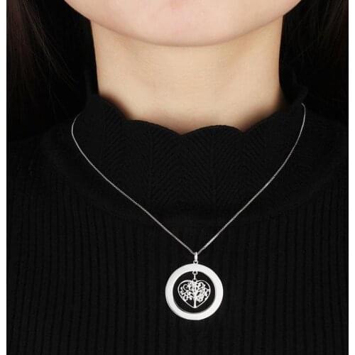 Fils Men Necklaces Custom Round Charms Fit Original Bracelet Necklace Women Stainless steel Personalized Engrave Name Jewelry