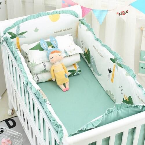 New 6Pcs Cartoon Plane Baby Bed Bumpers for Boys Crib Cot Bumper Baby Bed Protector Crib Bumper Newborns Toddler Bed Bedding Set