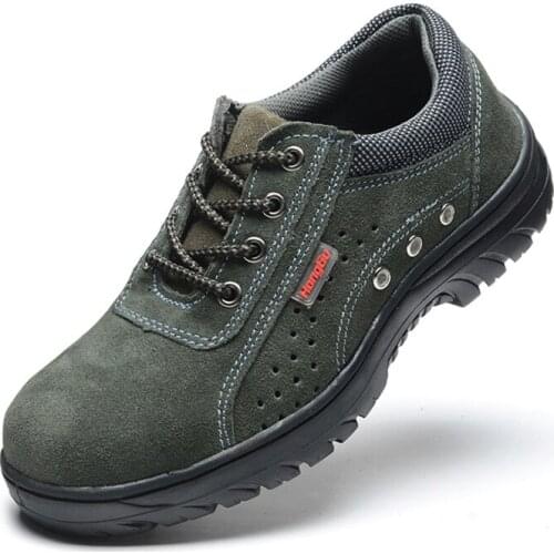 New Men Shoes Steel Toe Shoes Work Safety Boot Breathable Slip On work boots Sneakers Shoes Anti-smashing Piercing Safety Shoes8