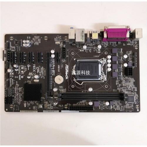 Original motherboard for used Asrock H81 Pro BTC DDR3 LGA 1150 I3 I5 I7 CPU USB2.0 USB3.0 H81 Desktop motherboard