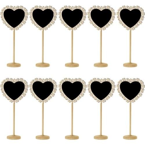 5pcs/lot Creative Exquisite Furnishing Articles Hollowed lace Heart showing stand Blackboard Stand round Seat Wedding Decoration