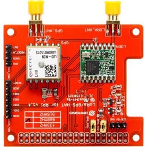 Raspberry Pi LoRa/GPS HAT-Support 868MHZ frequency Support SDK Command Automatic RF Sense