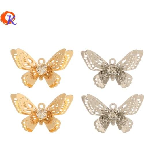 Cordial Design 100Pcs 12*20MM Charms/Jewelry Accessories/Butterfly Shape/DIY Making/Sheet Copper/Hand Made/Earring Findings