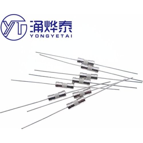 YYT 5PCS 3.6*10 white ceramic fuse tube 250V fuse with pin Quick break