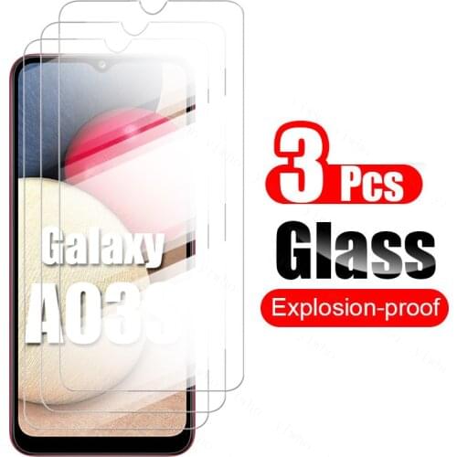 3pcs tempered glass for samsung galaxy a03s a32 5g 4g a12 a02s a52 a72 a22 a82 screen protector samsun a 12 02 32 protect film