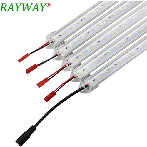 8520 36LEDs Rigid Aluminum Led Strip DC 12V Led Hard Bar Strip Light Milky Transparent Cover Warm White LED Tape For Kitchen