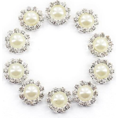10set Crystal Button Flatback Button DIY Jewelry Ornament Headband Decor