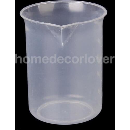 3pcs 50 150 250ml Transparent Plastic Lab Graduated Beaker Measuring Cup Tool