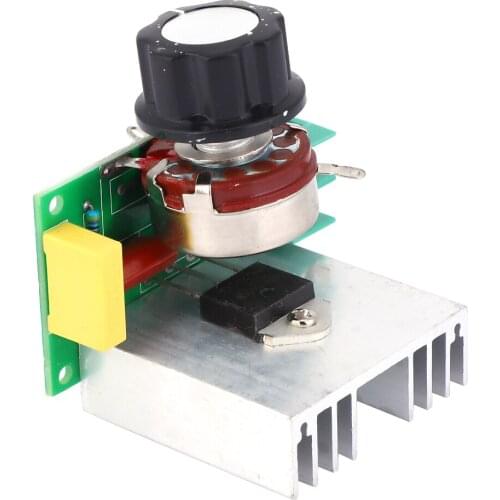 4000W AC 0-220V Adjustable Thyristor Voltage Regulator Motor Speed Controller