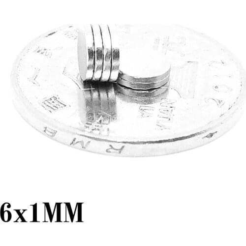 50/100/200/500/1000/2000PCS 6x1 mm Thin Small Round Neodymium Strong Magnets N35 6x1mm Powerful Strong Magnetic Magnets 6*1 mm