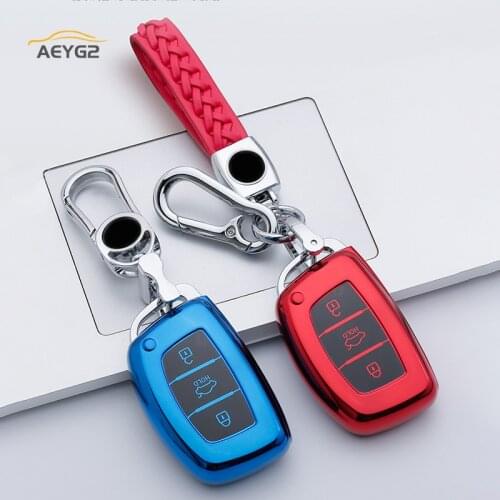 Soft TPU Car Remote Key Full Cover Case For Hyundai iX20 I30 IX35 I40 Ix25 I10 I20 Creta Tucson Verna Sonata Elantra Accessories