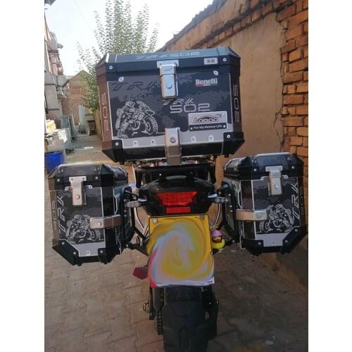 Car Styling and Decals Motorcycle Racing Side Box Tail Box Decorate Scratches Stickers for adventure TRK502 loboo