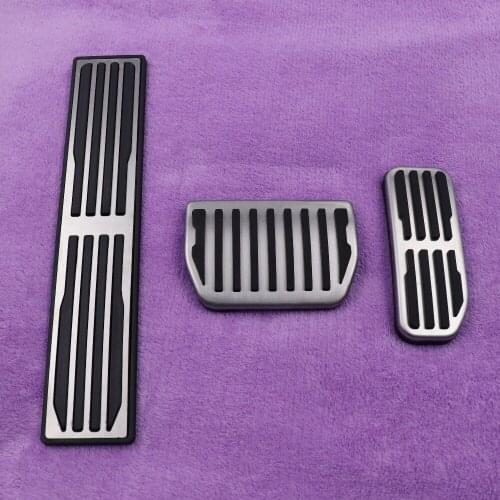 DEE Stainless Steel Car Accessory for Jaguar XE XF F-PACE F PACE 2015-2018 Gas Brake Foot Rest Refit Pedal Decorate Pads Covers