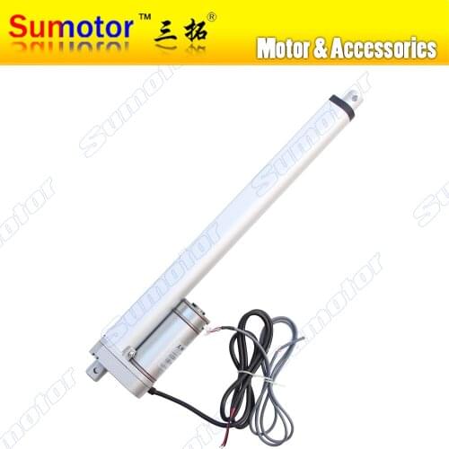 HB300 12" stroke 300mm travel Electric linear actuator with Photoelectric encoder sensor DC motor DC 24V 10mm/s Pusher 90Kg