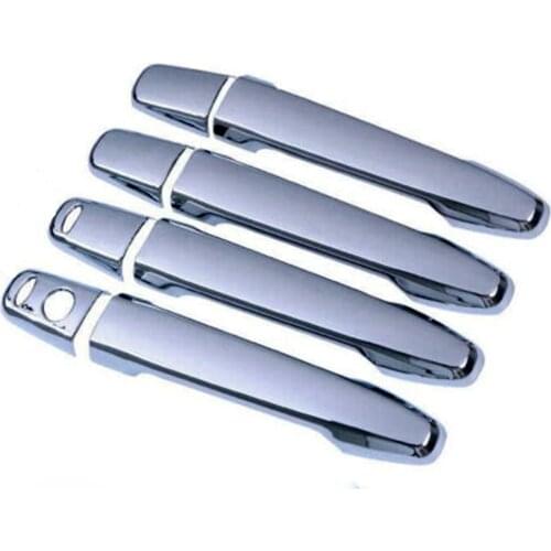 Chrome Door Handle With Keyless Cover Protect Trim Fit For Mitsubishi Outlander 2013 2014 2015 2016 2017 2018 2019 2020
