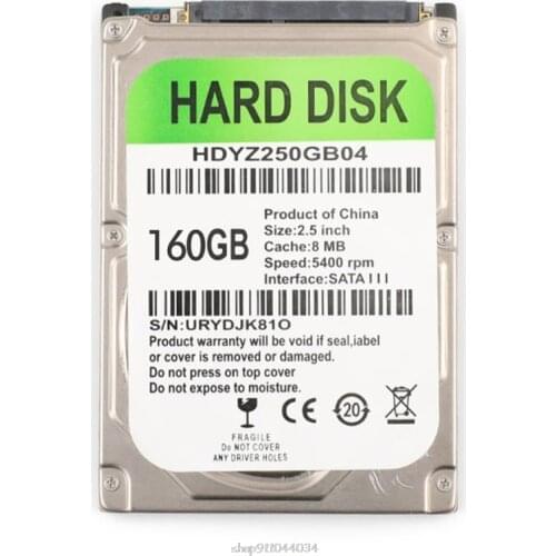 HDD SATA USB Adapter Cable 80/120/160/250/320/500GB for PC Laptop Internal Mechanical Hard Drive Disk F04 21 Dropship