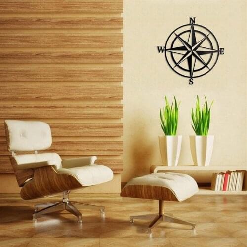 Compass Metal Wall Decor Metal Map, Metal Wall Decor, Art Work, Metal Art Decoration, home Metal Wall Art (19 X19inch)(50x50cm)